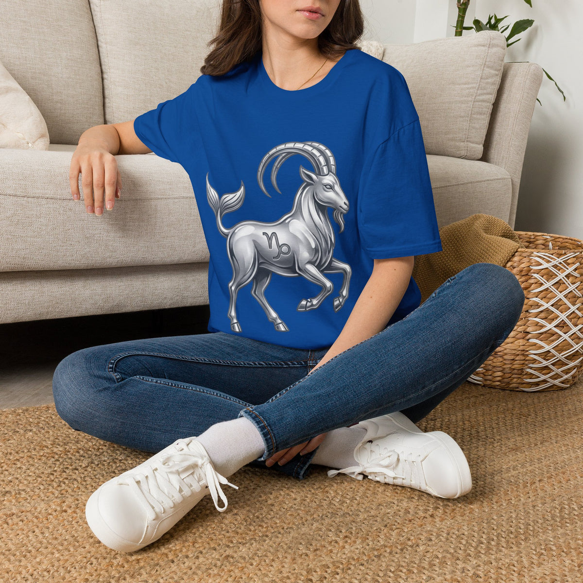 Capricorn Goat Zodiac T-Shirt — Mythical Sea-Goat Horoscope Tee