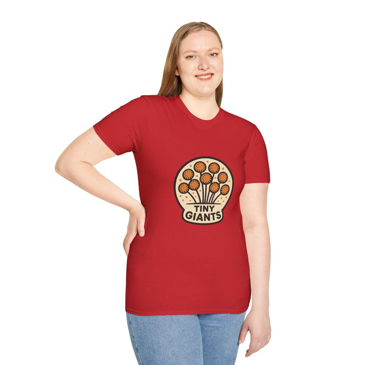Tiny Giants Mushroom T-Shirt — Vintage Psychedelic Fungi Graphic Tee