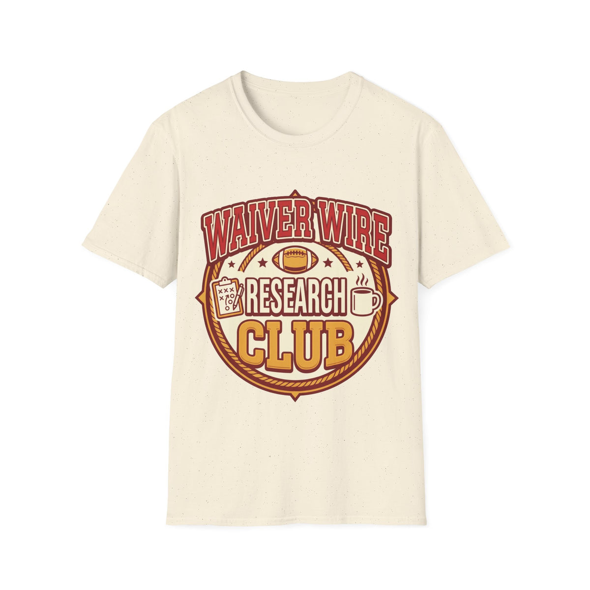 Waiver Wire Research Club Football T-Shirt — Fantasy Football Fan Tee - Trending Now - August 2026