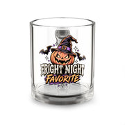 Glass Mug — "Fright Night Favorite" Halloween Jack-O'-Lantern Coffee Mug