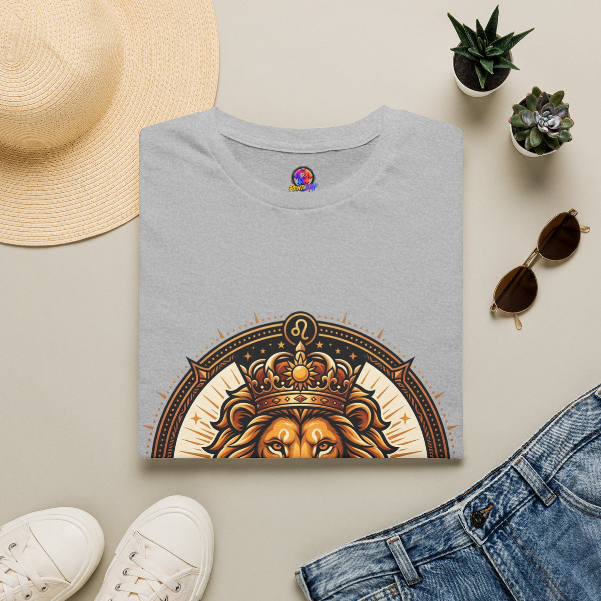Leo Zodiac Lion T-Shirt — "Confidence Comes Naturally, I'm a Leo" Astrology Tee