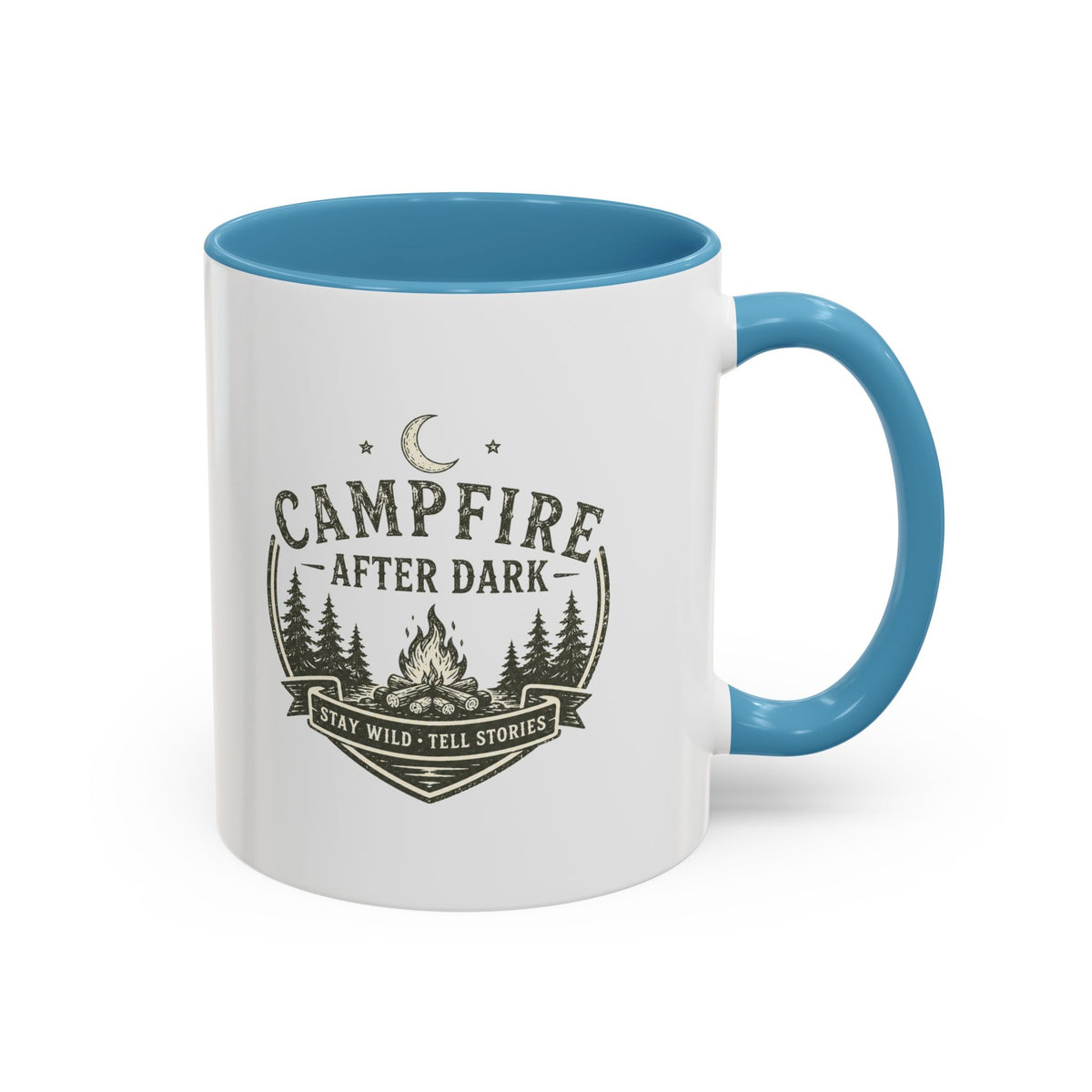 Milo Bailey Dog Dad Mom Campfire Coffee Mug – “Campfire After Dark” Rustic Camping  Accent Mug