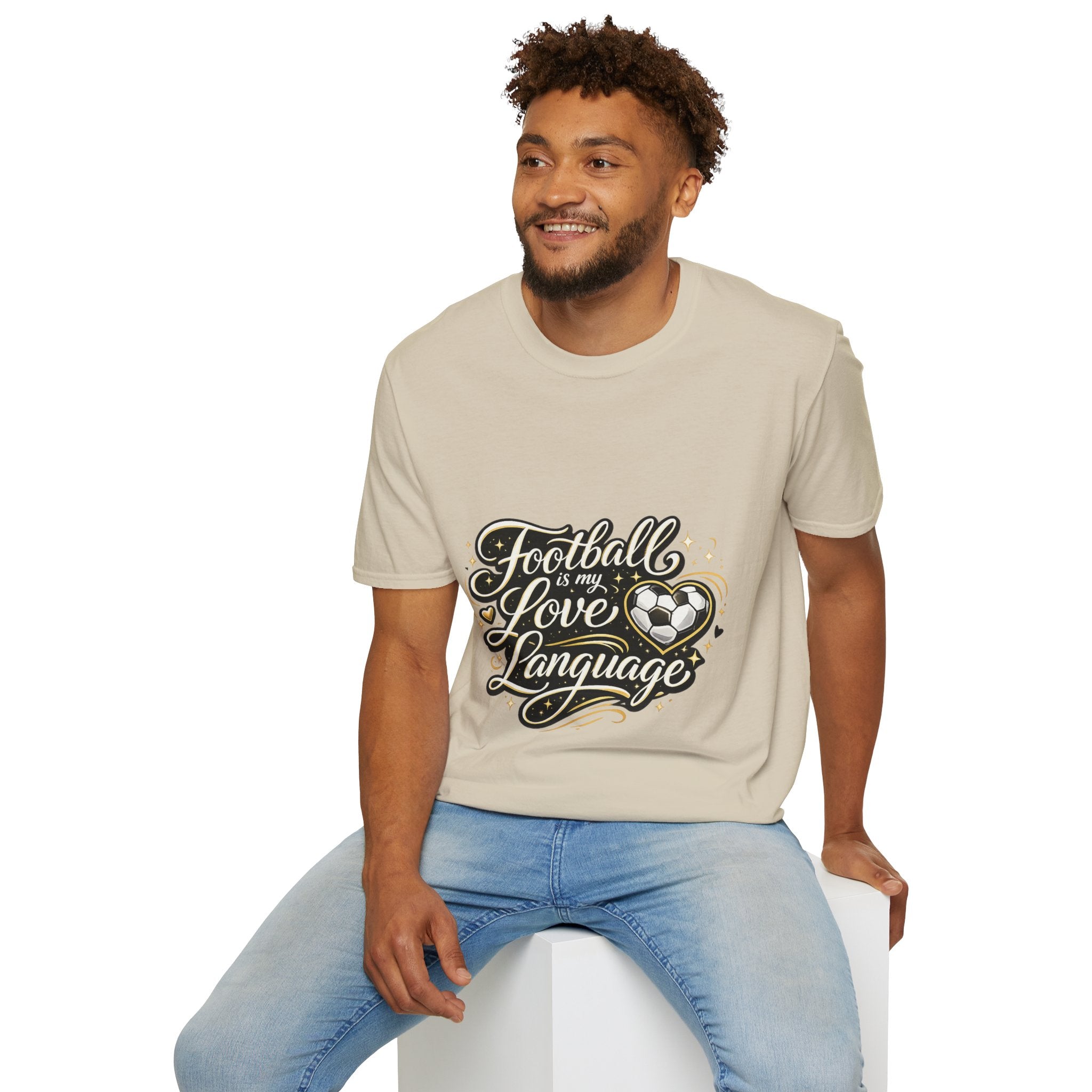 Women's/Unisex Soccer Fan Shirt Football Is My Love Language Tee —