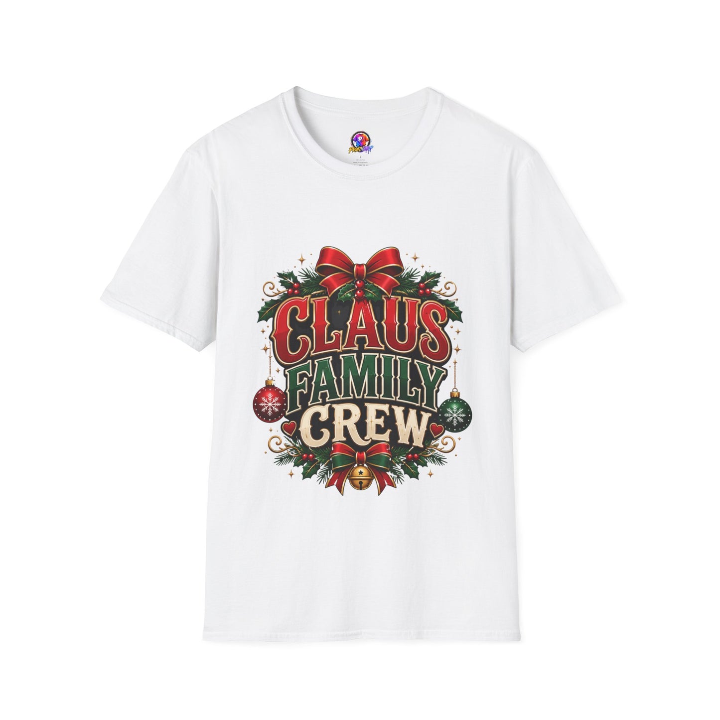 Claus Family Crew T-Shirt — Festive Christmas Holiday Tee