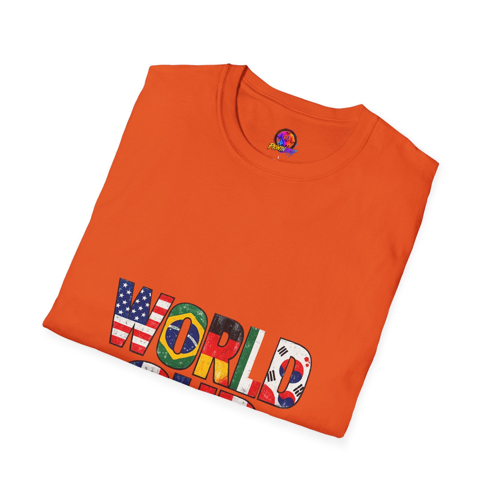 World Cup Flag Graphic T-Shirt — 'WORLD CUP' International Soccer Fans Tee