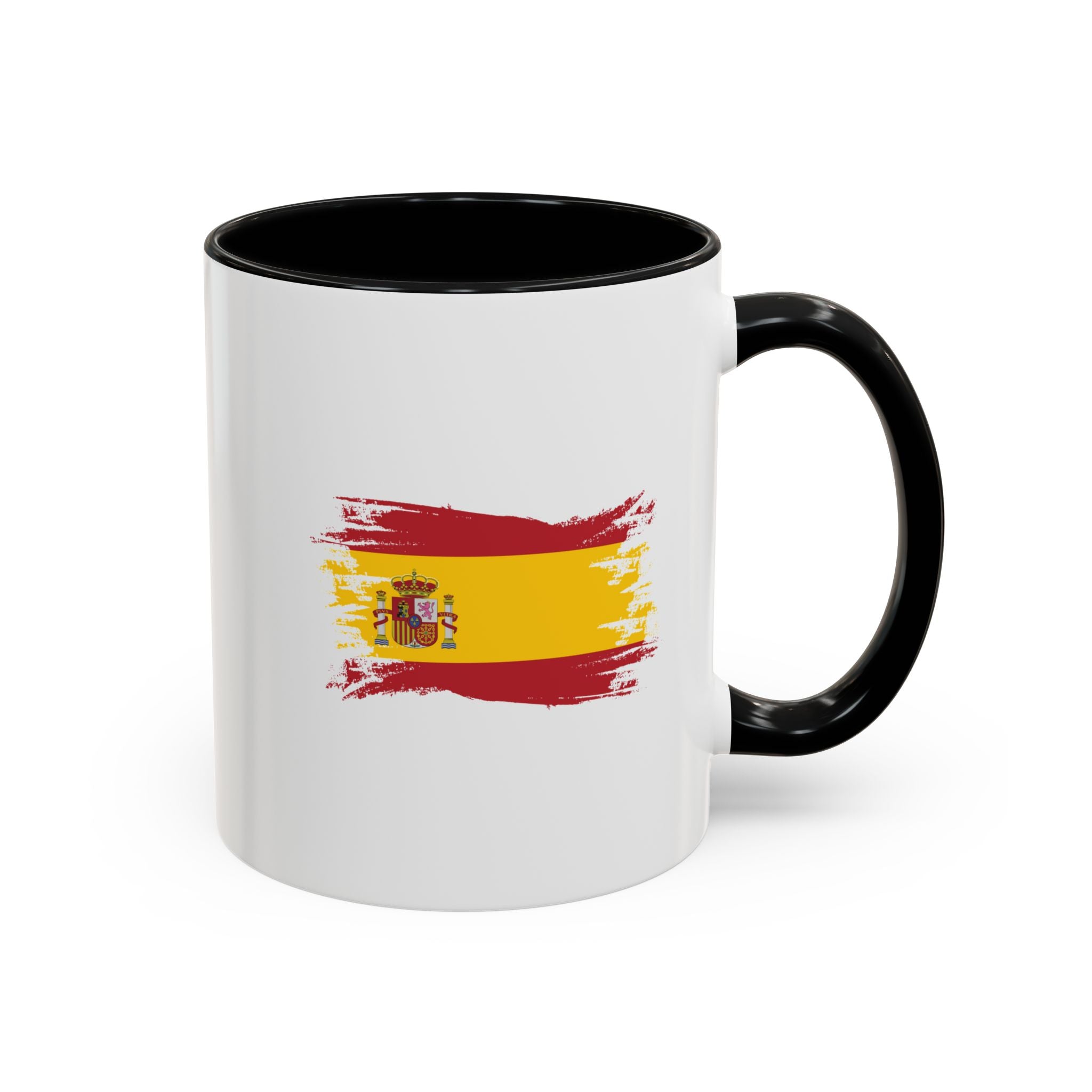 Spain Flag Coffee Mug — Spanish Brushstroke Accent Mug