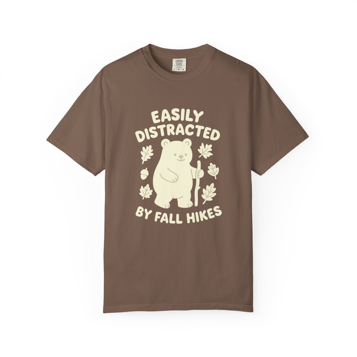 Fall Hikes Bear T-Shirt — "Easily Distracted By Fall Hikes" Autumn Hiking Tee - Trending Now - October 2026