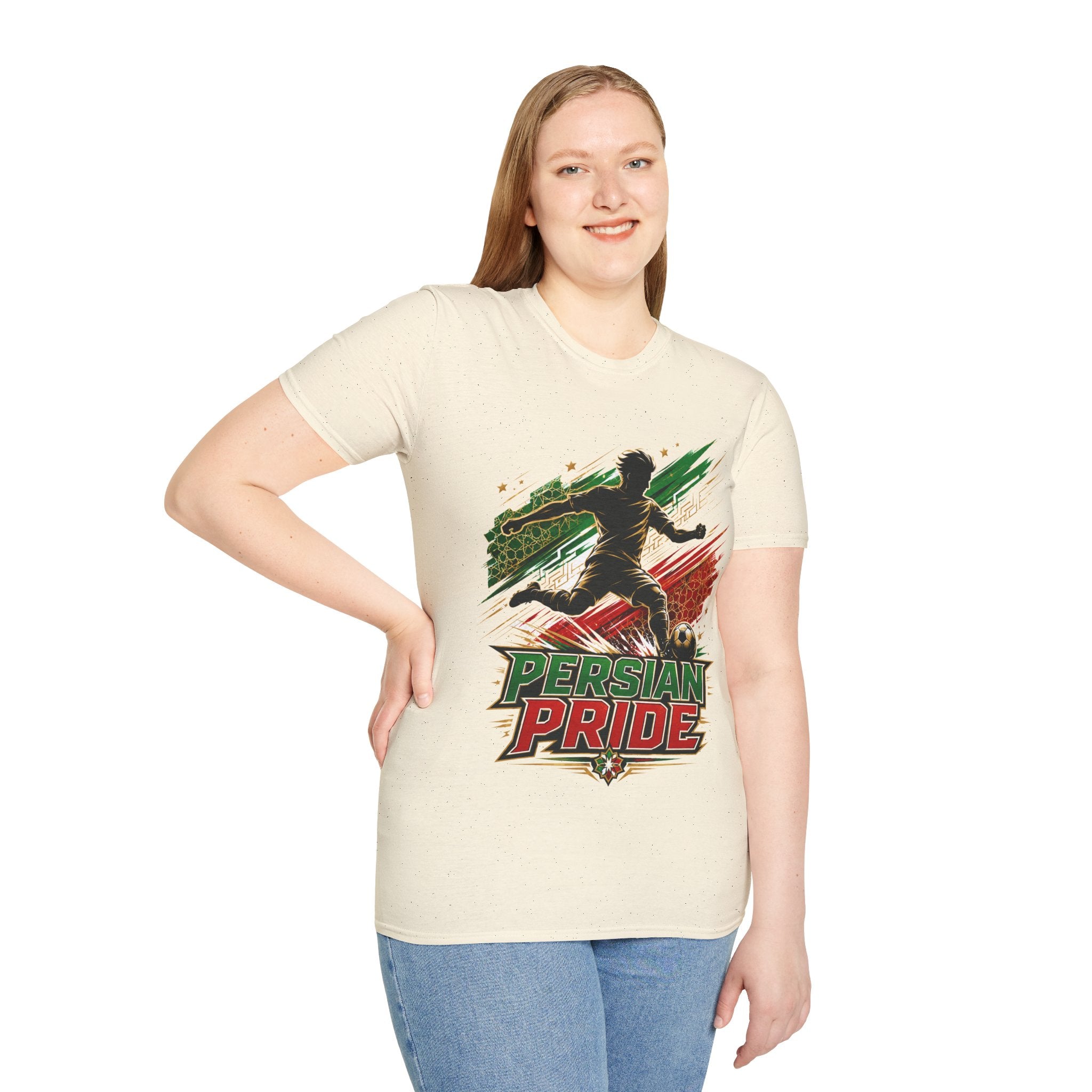 Iran Persian Pride Soccer Tee — Iranian Football Fan T-Shirt