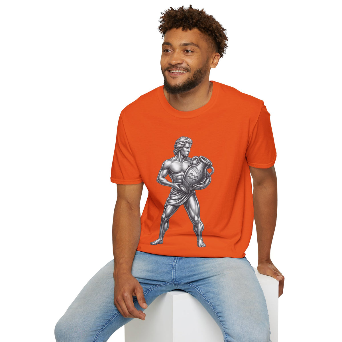 Aquarius Zodiac T-Shirt — Mythic Water Bearer Astrology Tee