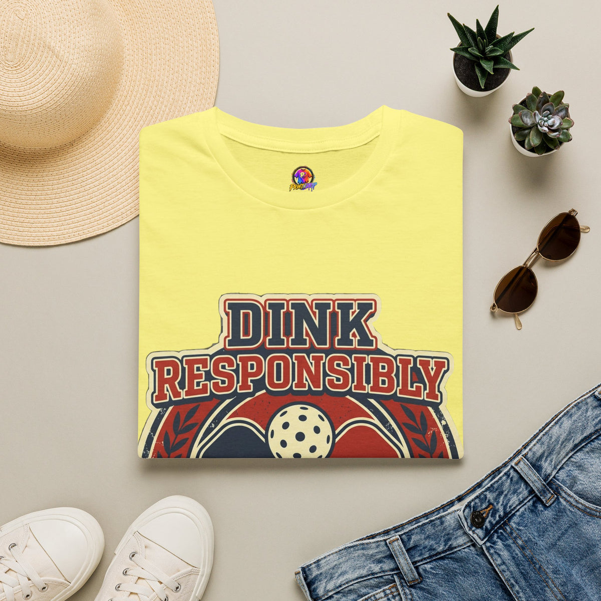 Pickleball T‑Shirt — "Dink Responsibly" Vintage Pickleball Club Tee