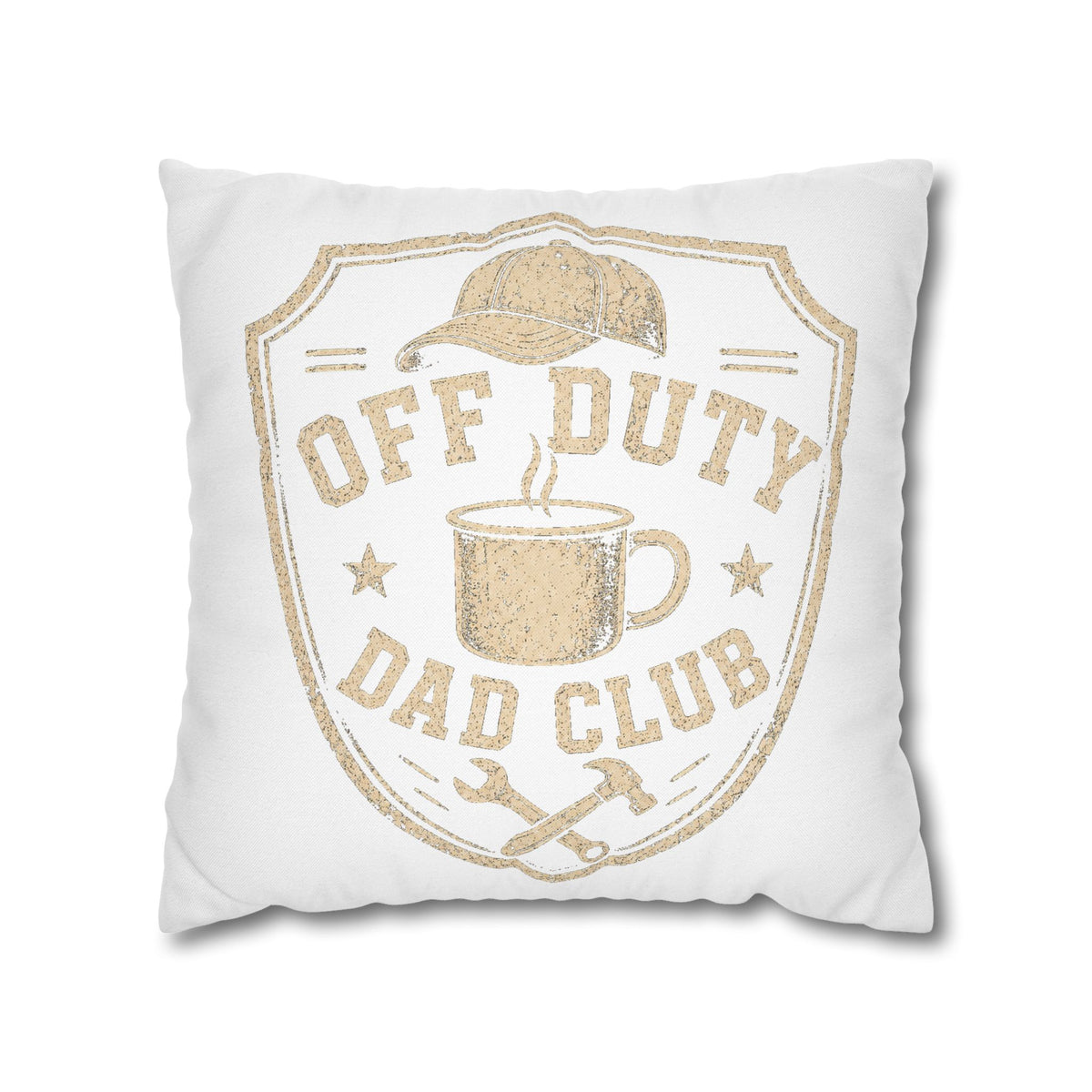 Off Duty Dad Club Decorative Pillowcase
