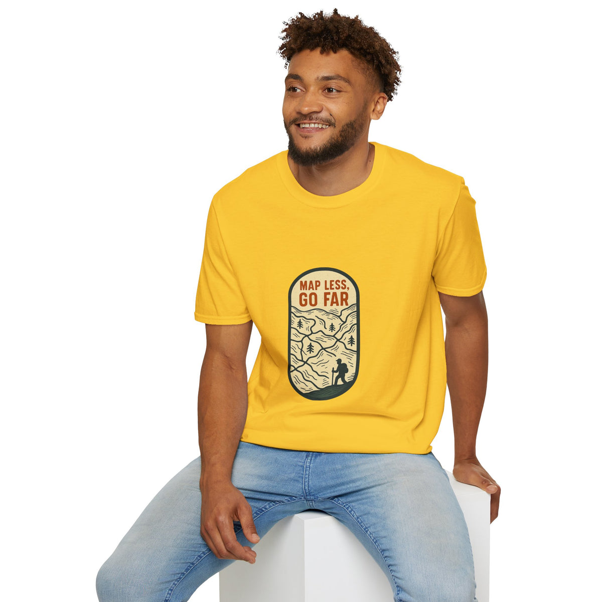 Map Less Go Far T‑Shirt — Vintage Adventure Travel Tee - Trending Now - August 2026