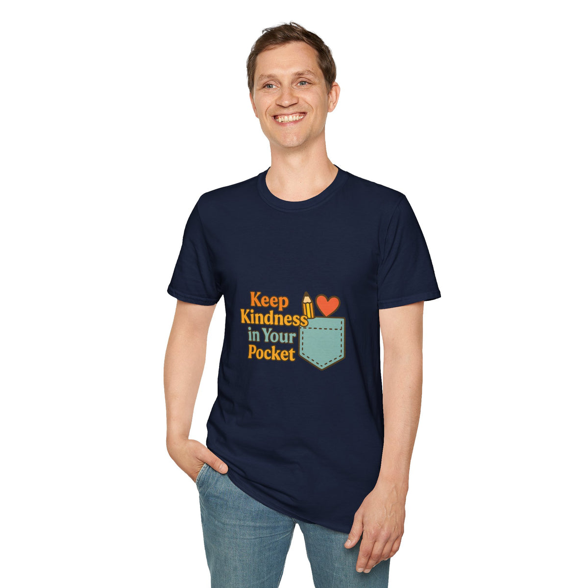 Pocket Positivity T-Shirt — "Keep Kindness In Your Pocket" Cute Heart Pocket Graphic - Trending Now - October 2026