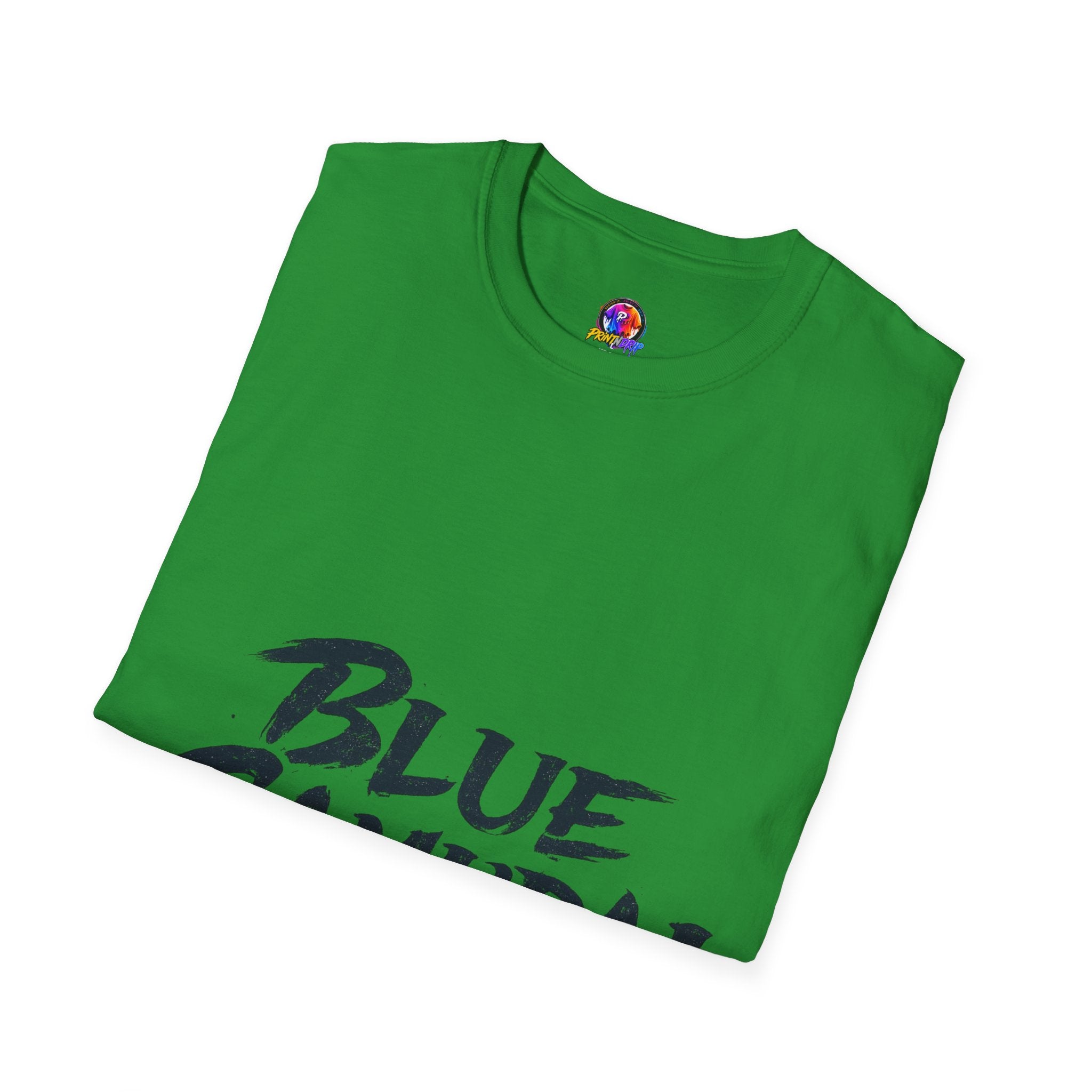 Japan Blue Samurai T-Shirt — Bold Brushstroke Graphic Tee