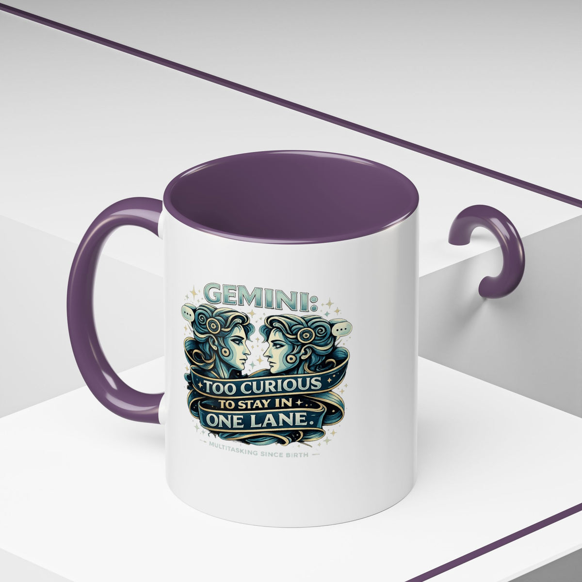 Zodiac Gemini Accent Coffee Mug
