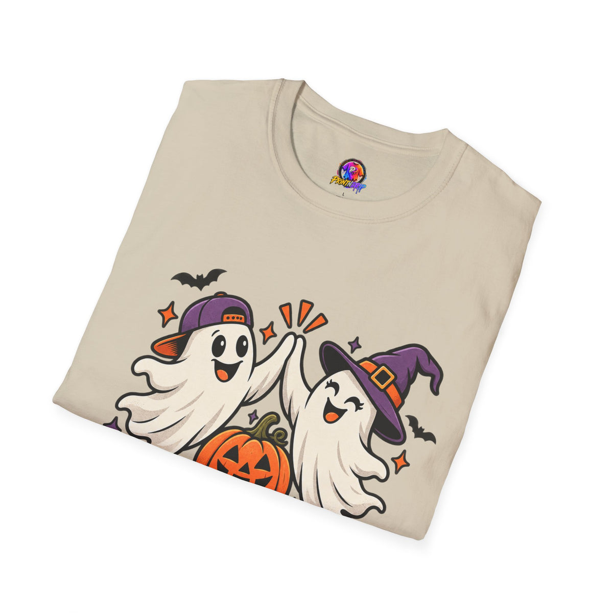 Boo Crew Halloween T-Shirt — Cute Ghosts & Pumpkin Graphic