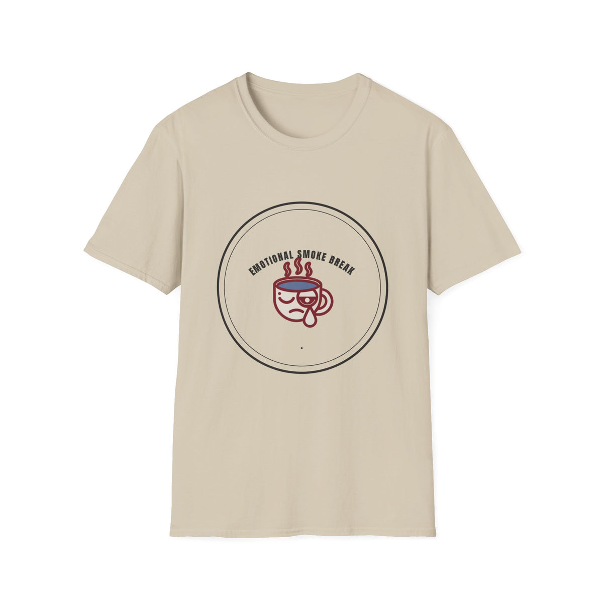 T-Shirt — "Emotional Smoke Break" Coffee Cup Graphic Tee - Trending Now - September 2026