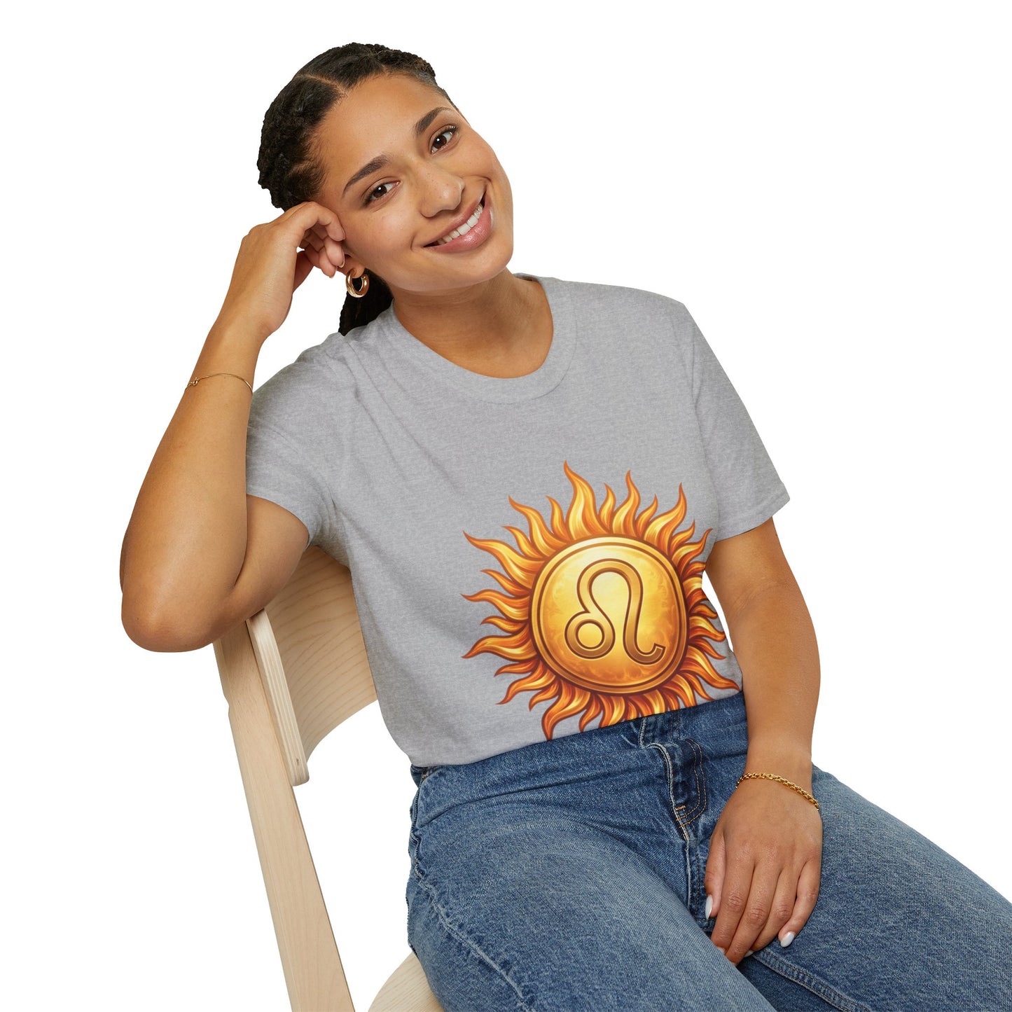 Leo Sun T‑Shirt — Zodiac Sunburst Graphic Tee
