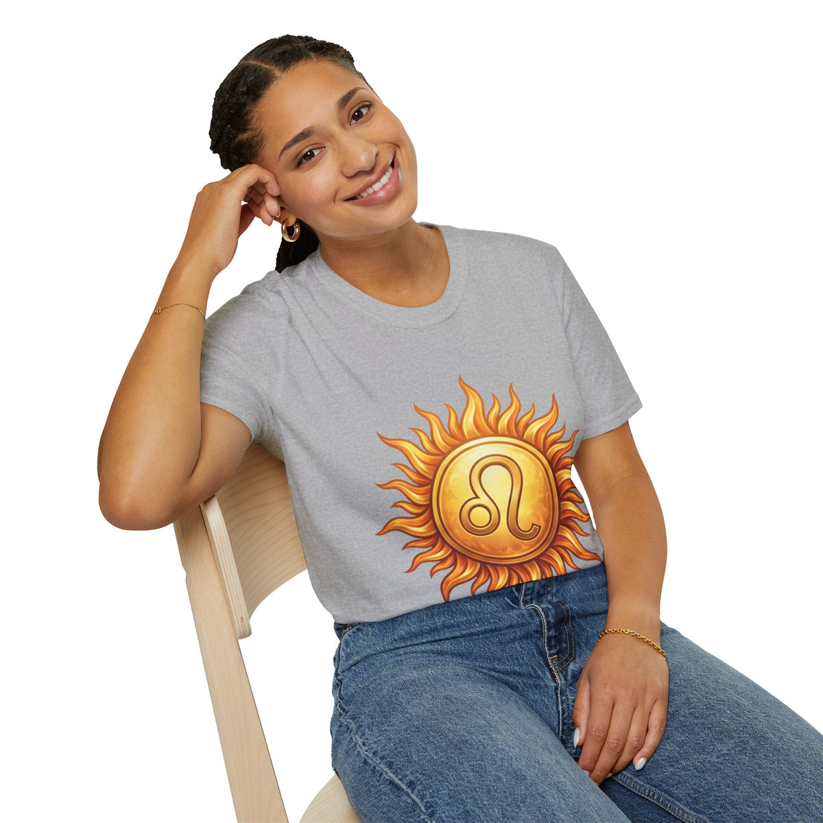 Leo Sun T‑Shirt — Zodiac Sunburst Graphic Tee
