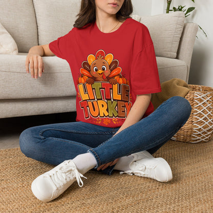 Little Turkey T‑Shirt – Cute Thanksgiving Kids & Family Tee