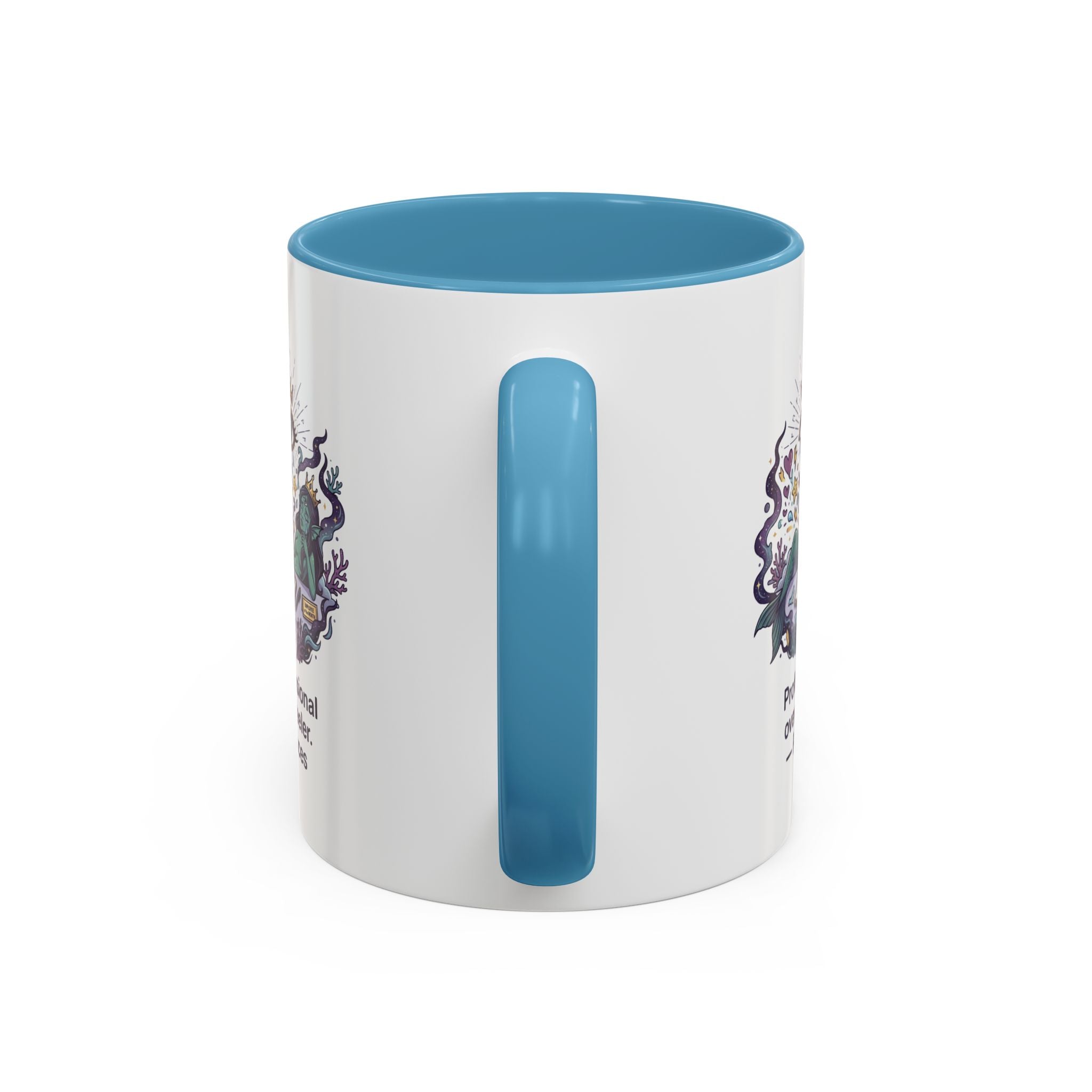 Pisces Coffee Mug — "Professional Over-feeler" Zodiac Accent Mug (11/15oz)