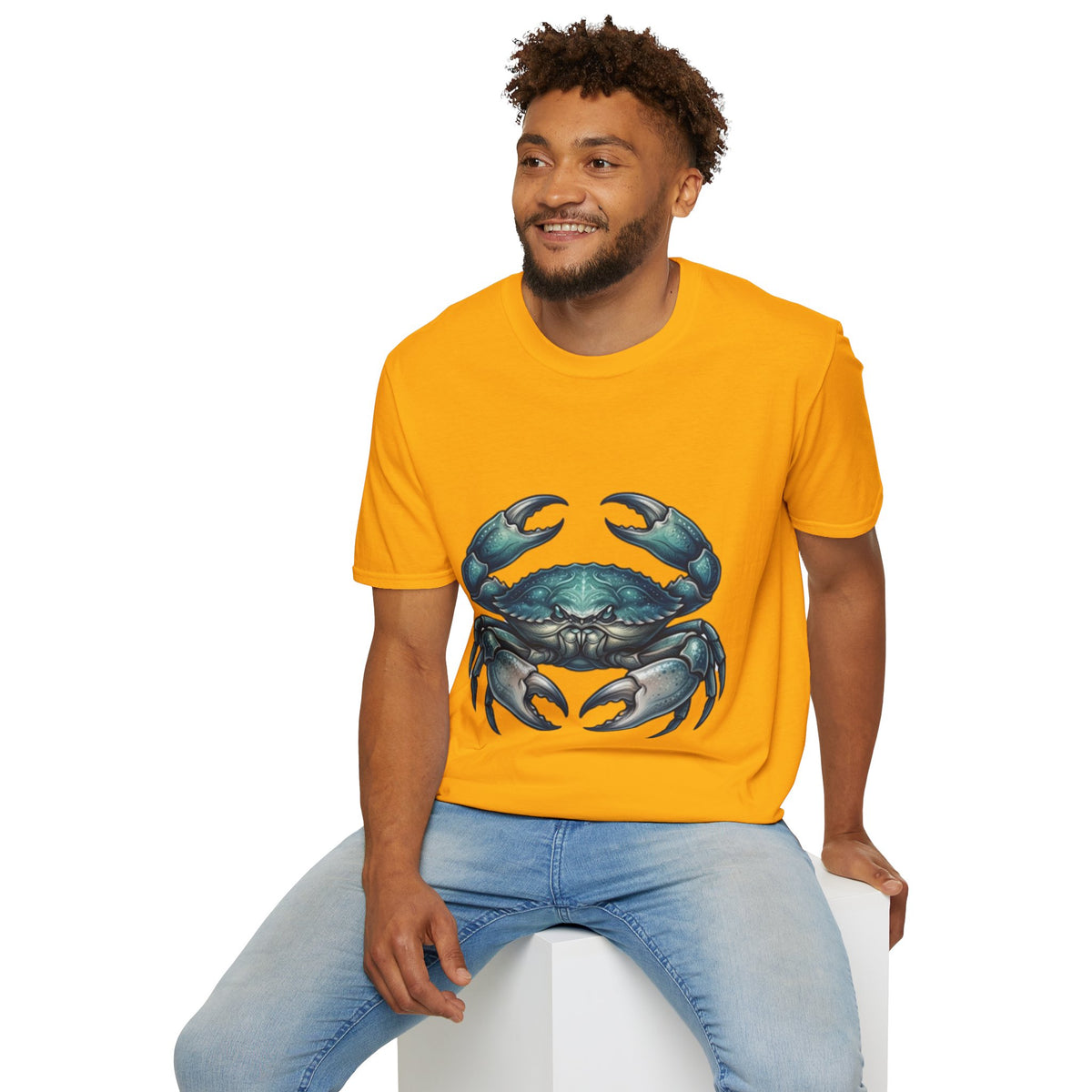 Crab Graphic T-Shirt — Coastal Sea Creature Tee