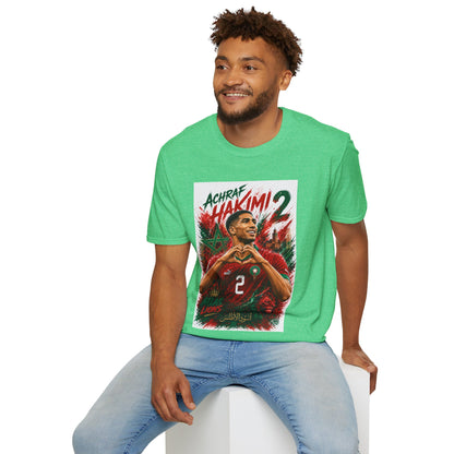 Achraf Hakimi #2 Soccer T-Shirt — Morocco Football Fan Tee