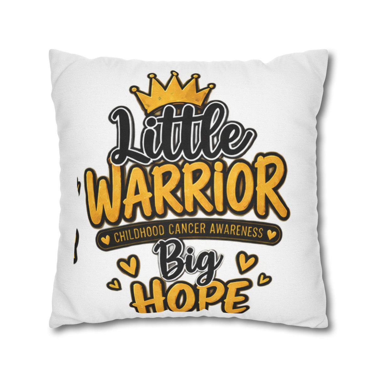 Pillowcase — "Little Warrior, Big Hope" Childhood Cancer Awareness