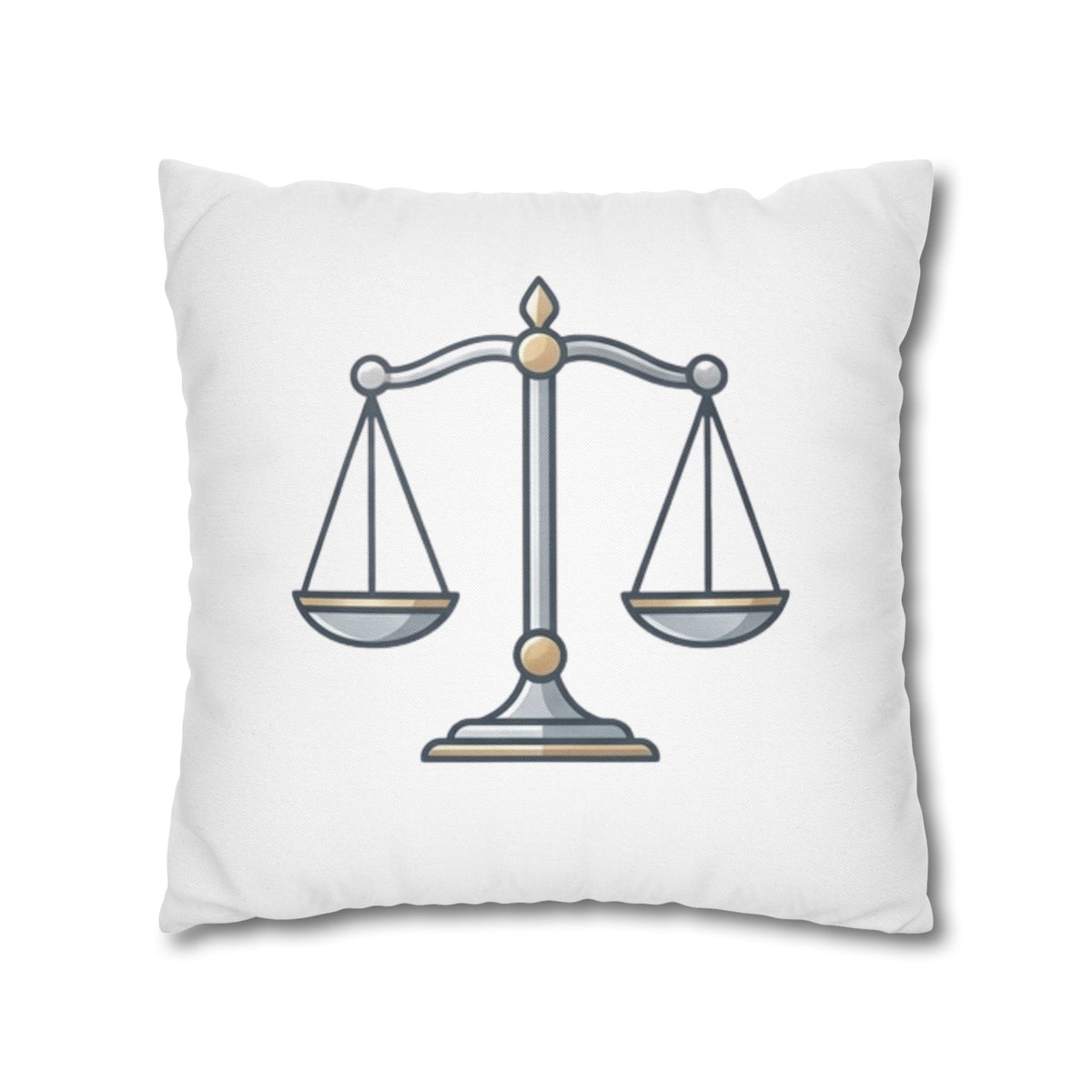 Libra Scales Decorative Pillowcase — Zodiac Balance Throw Pillow Cover