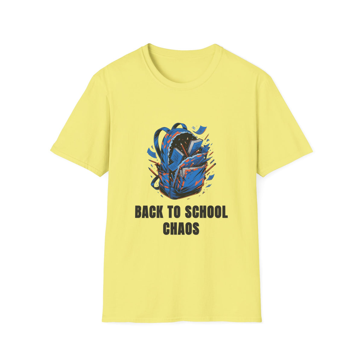 Back to School Chaos T-Shirt — Graphic Backpack Design - Trending Now - August 2026