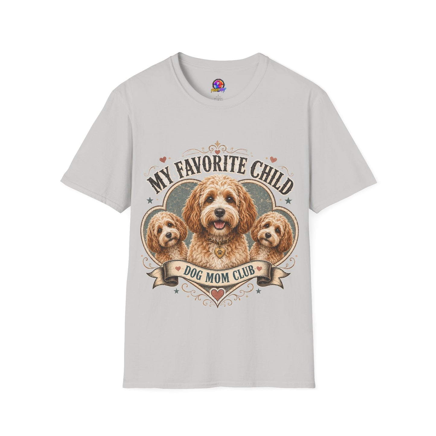 Dog Mom T-Shirt — "My Favorite Child" Cavalier Love Graphic Tee