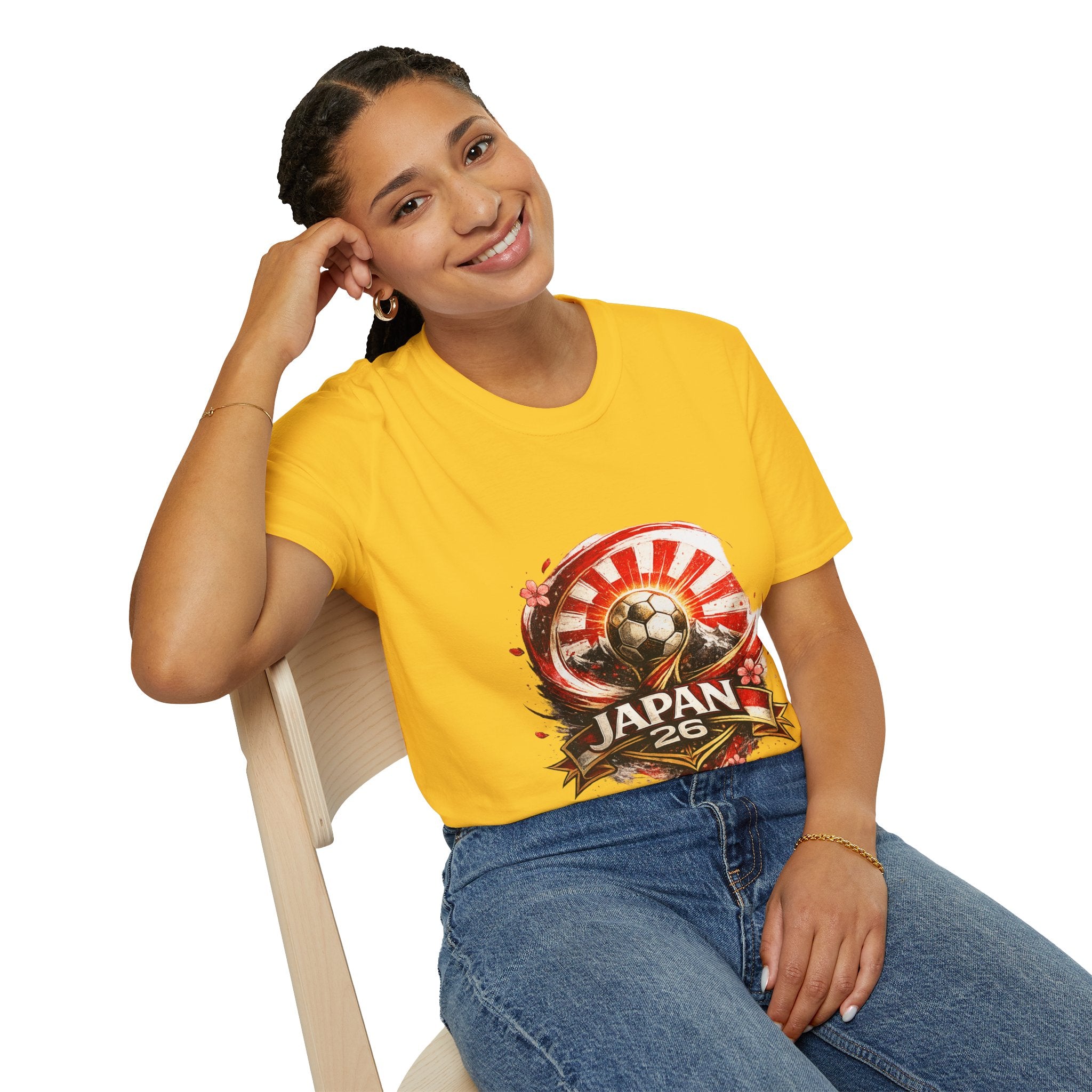 Japan Soccer T‑Shirt — Rising Sun Football Graphic
