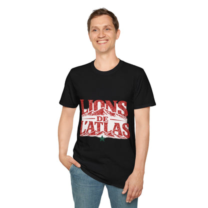 Morocco Lions de Atlas T-Shirt — Vintage Moroccan Atlas Mountain Graphic Tee