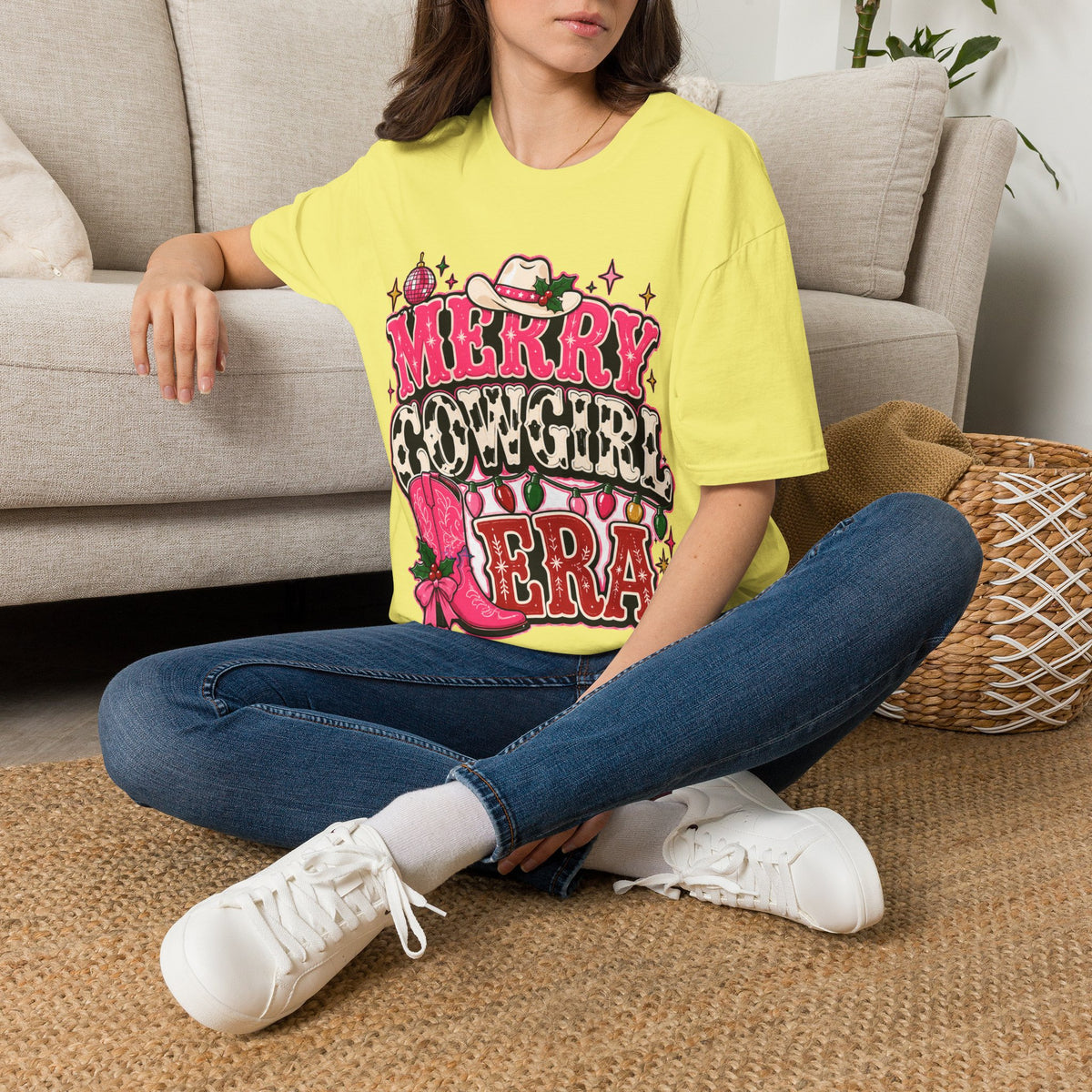 Merry Cowgirl Christmas T-Shirt