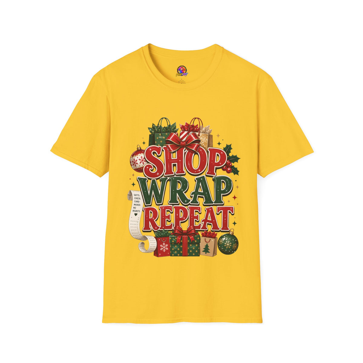 Christmas 'Shop Wrap Repeat' T-Shirt
