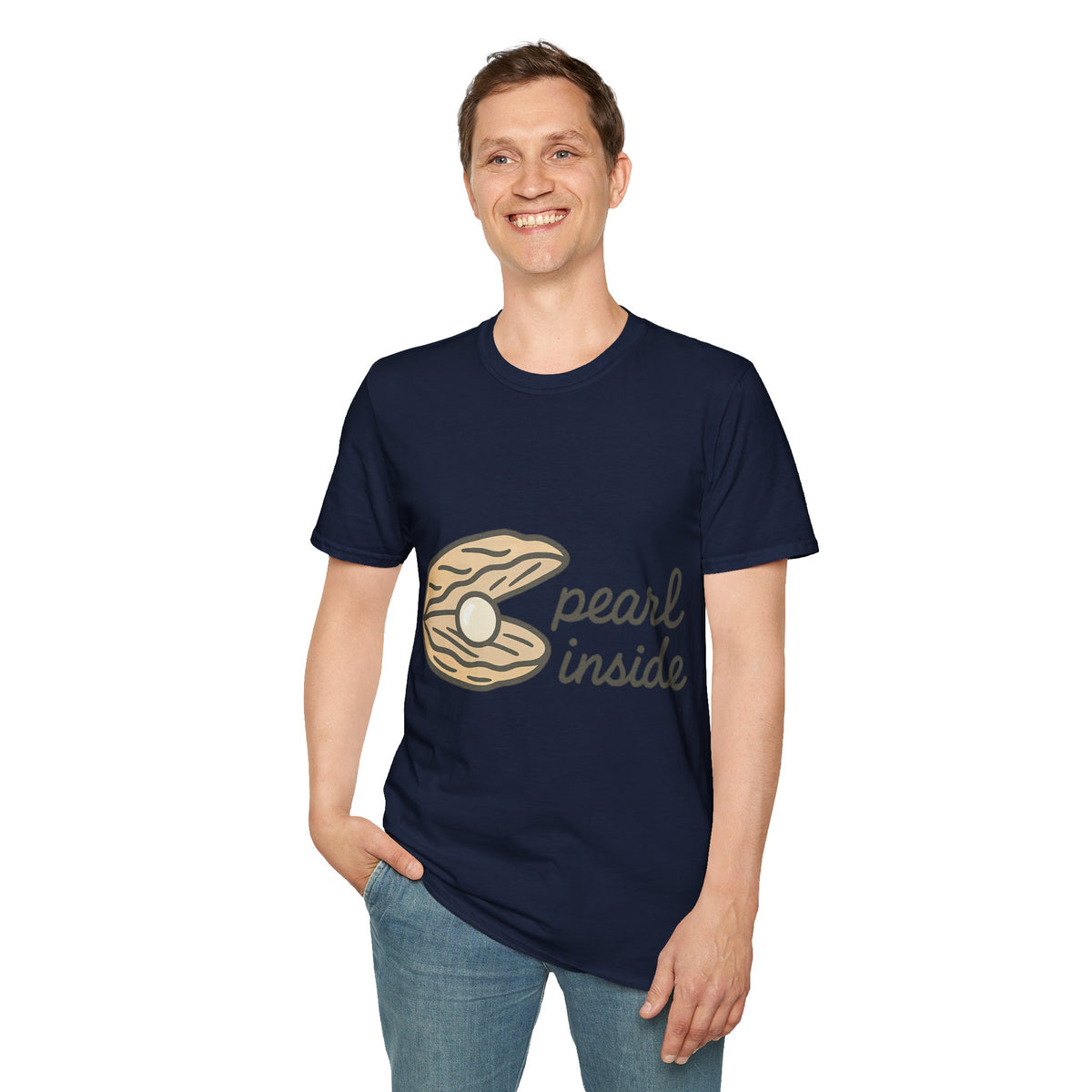 Minimalist Oyster Shell Pearl Inside Graphic Tee - Trending Now - September 2026