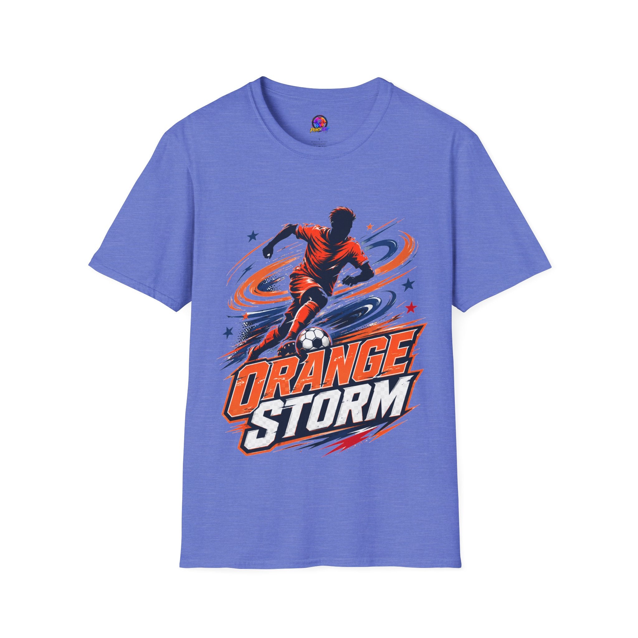 Netherlands Orange Storm Soccer T-Shirt — Dynamic Player Graphic Tee