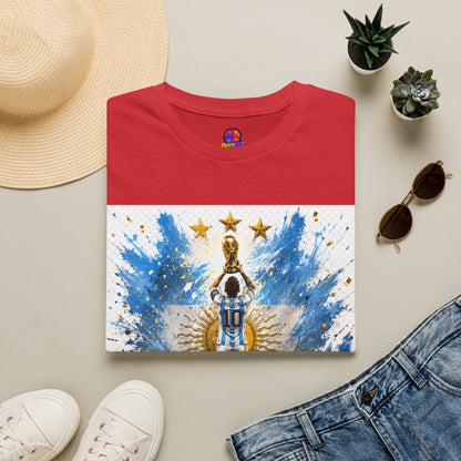 Argentina World Champions T‑Shirt — Soccer World Cup 3 Stars Tribute