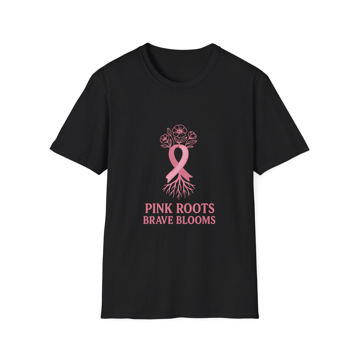 Breast Cancer Awareness T-Shirt — Pink Roots Brave Blooms Ribbon - Trending Now - October 2026