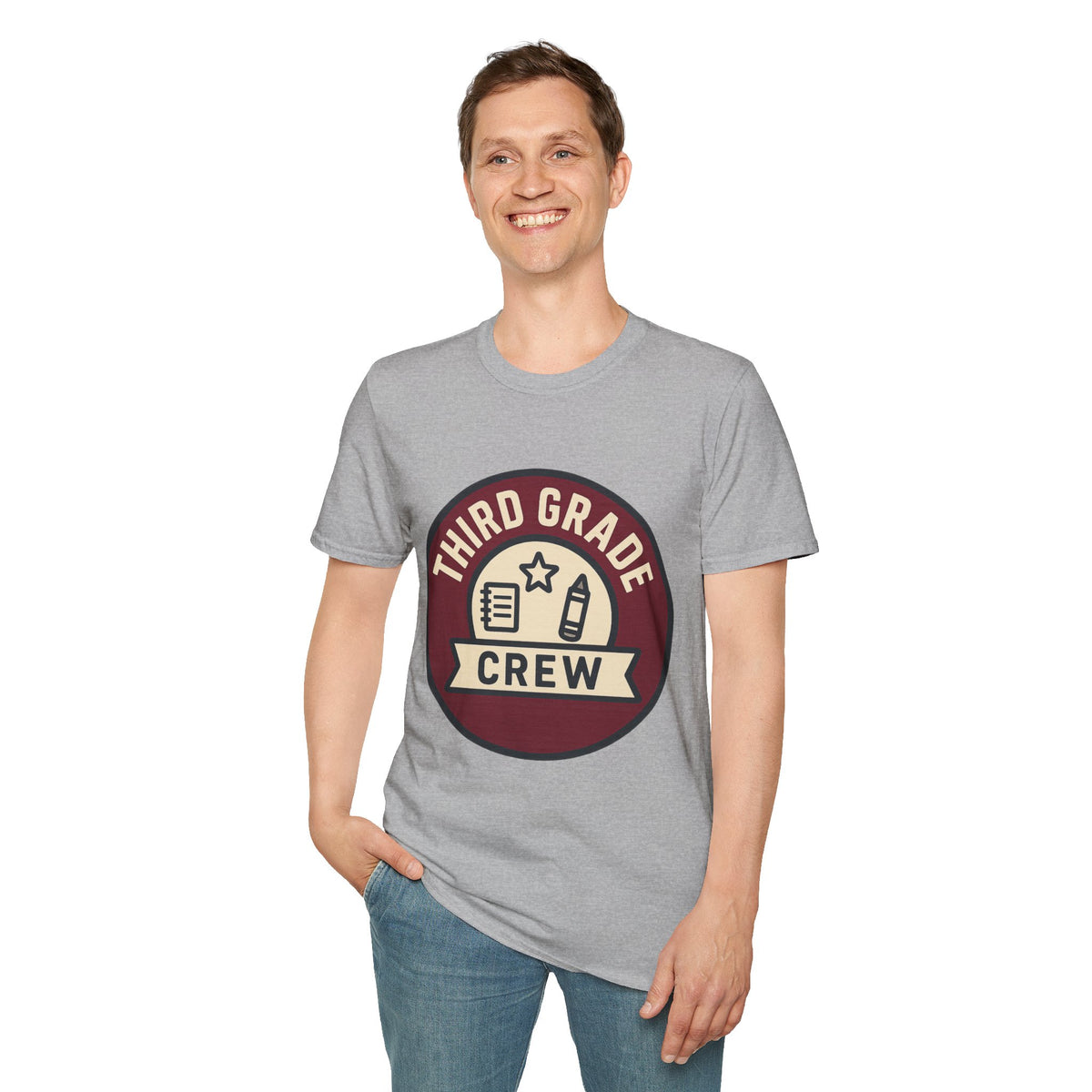 Third Grade Crew T-Shirt — Retro School Teacher & Student Tee - Trending Now - August 2026