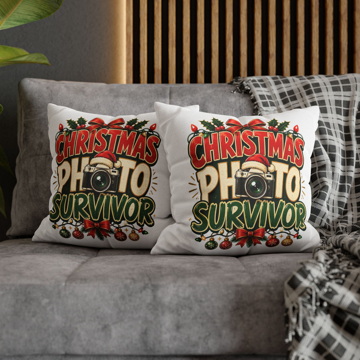 Christmas Photo Survivor Pillowcase