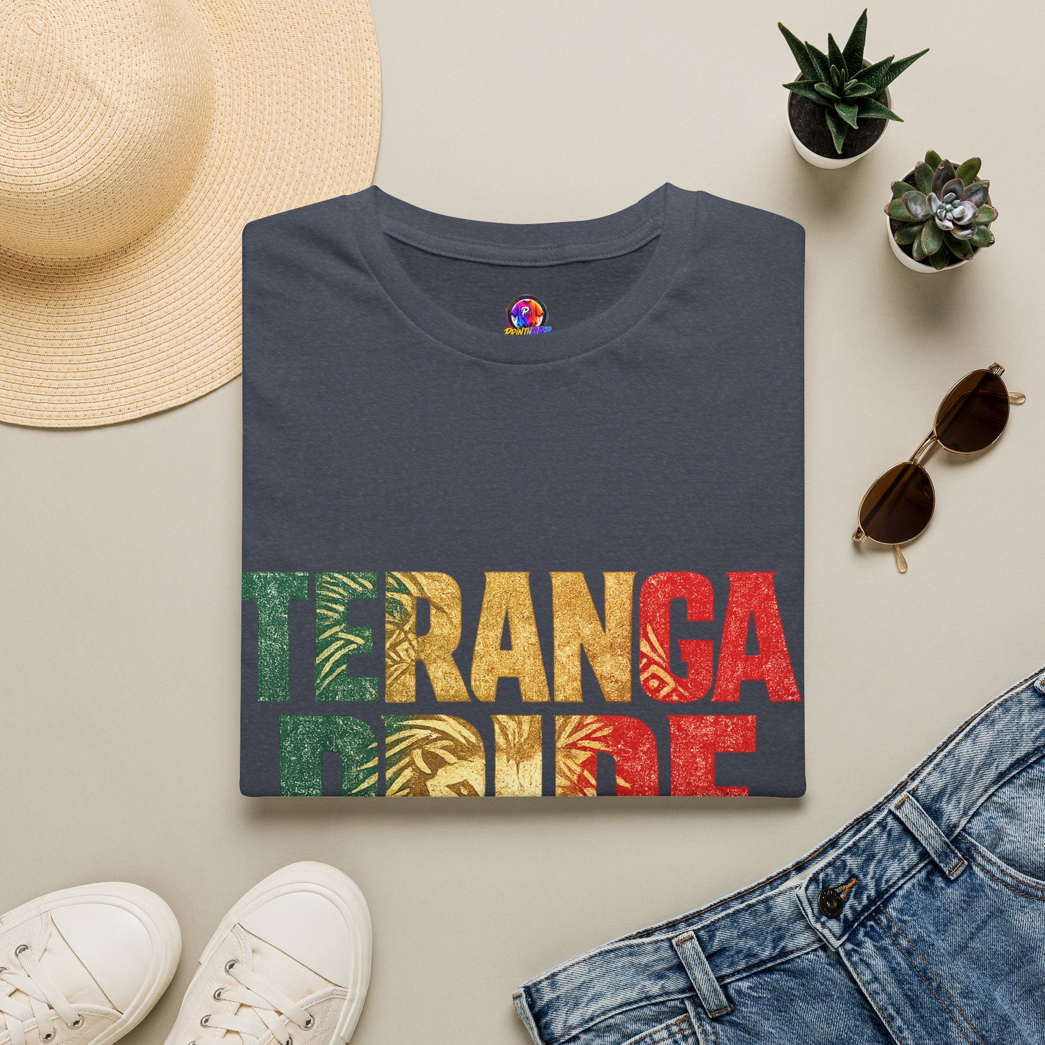 Senegal Teranga Pride T-Shirt — Senegal Flag Colors & Lion Graphic