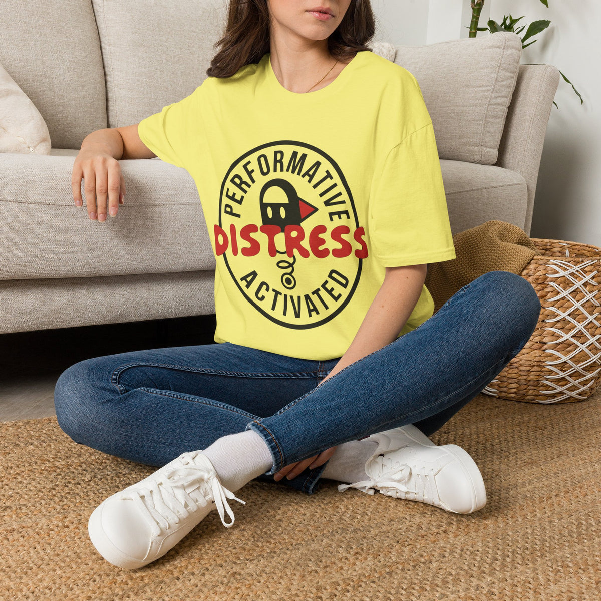 T-Shirt — “Performative Distress Activated” Graphic Tee - Trending Now - August 2026
