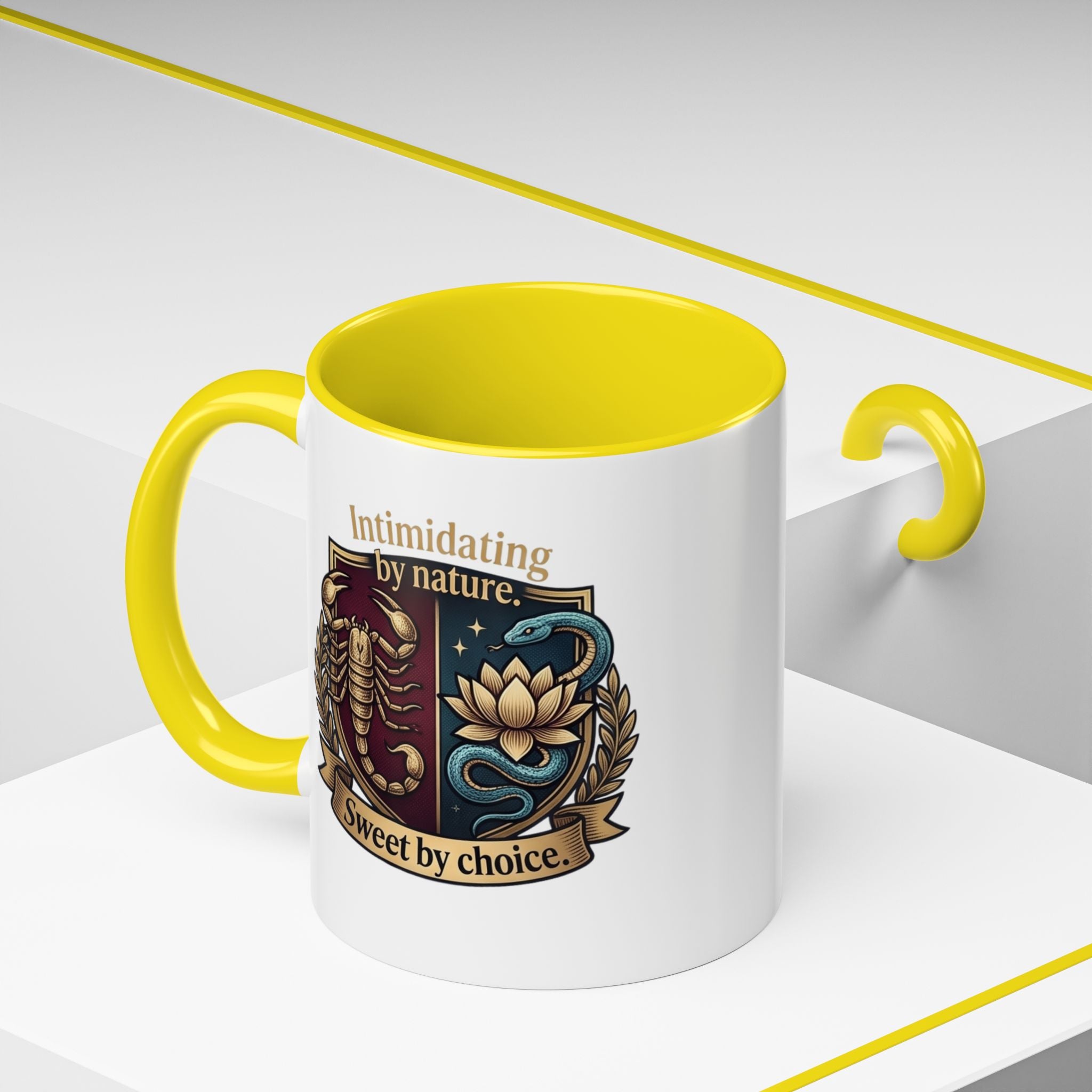 Intimidating by Nature, Sweet by Choice Accent Coffee Mug (11/15oz)