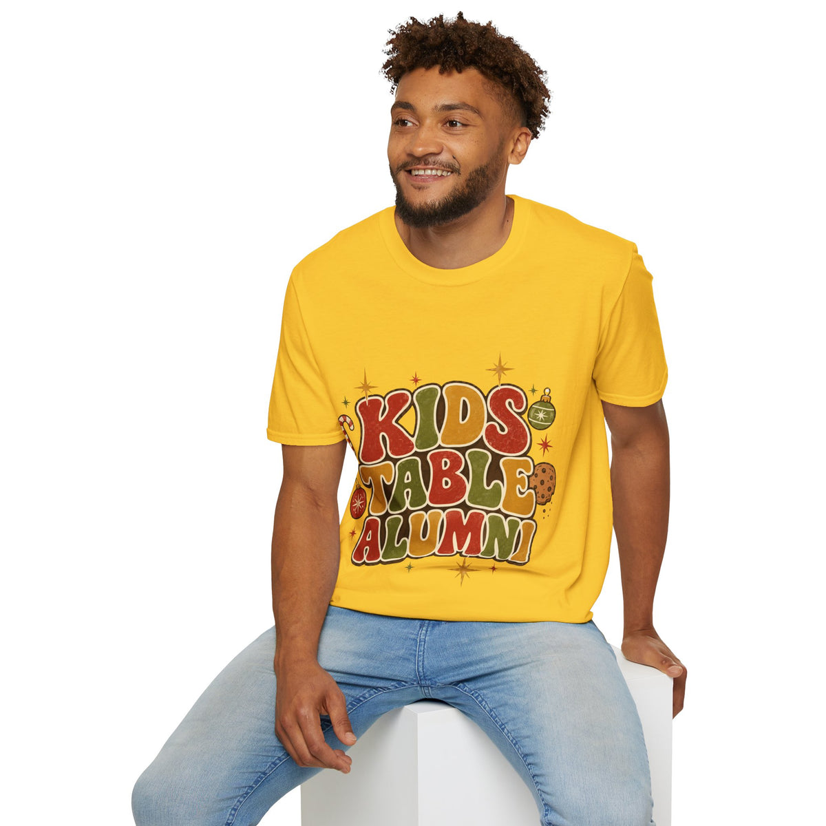 Kids Table Alumni T-Shirt — Retro Holiday Family Dinner Tee