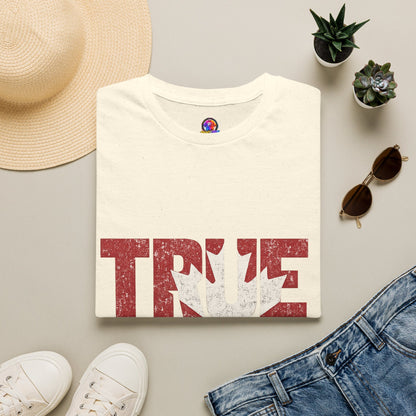 Canada True North Football T-Shirt — Vintage Canadian Leafs Sports Tee