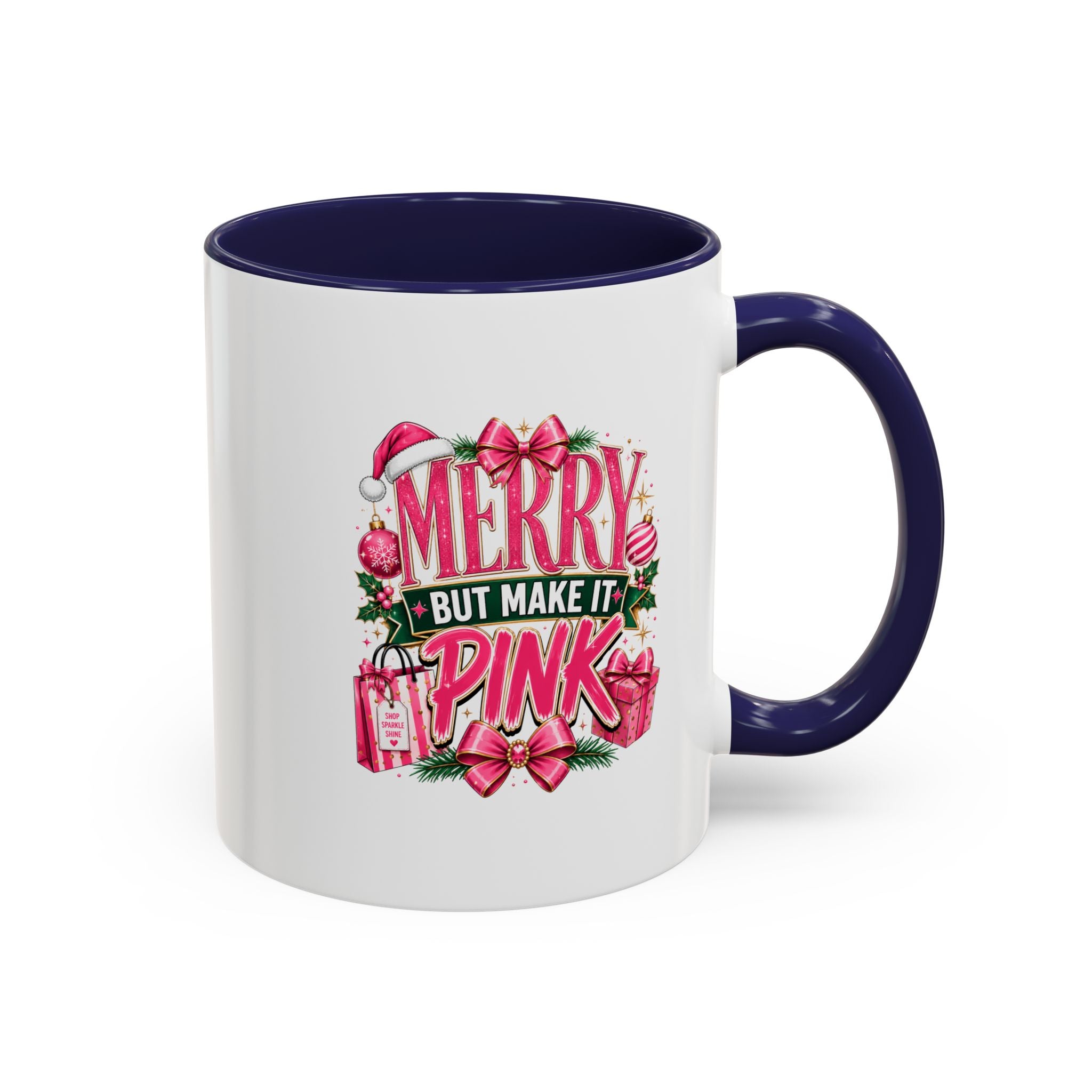 Accent Coffee Mug Merry Pink