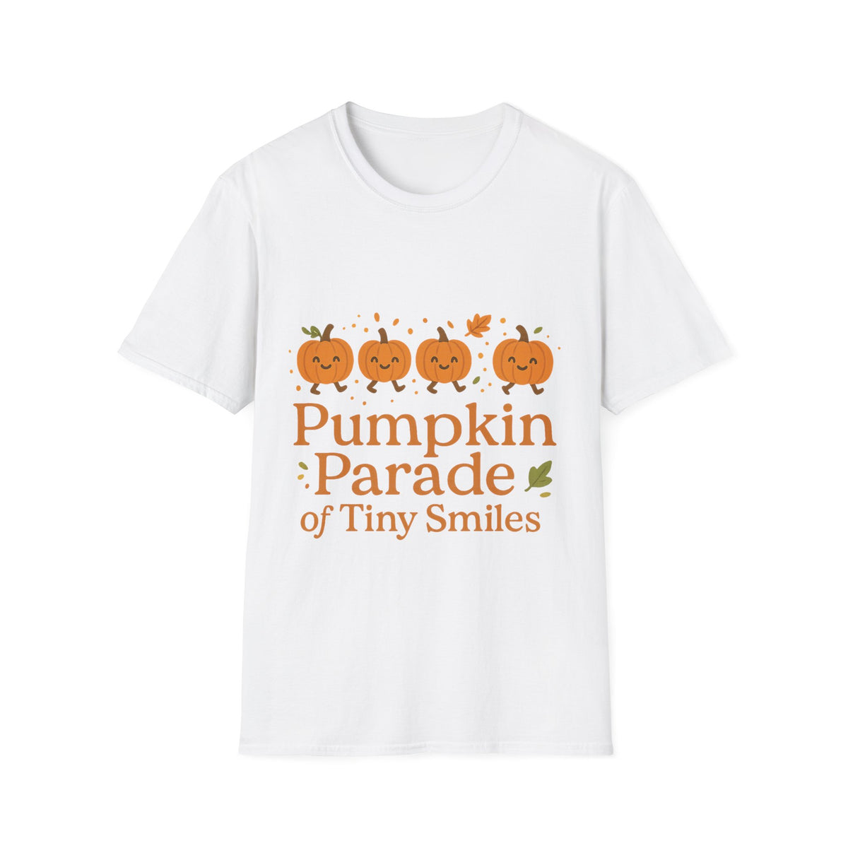 "Pumpkin Parade" Tiny Smiles Tee | Cute Fall Autumn Graphic T-Shirt - Trending Now - September 2026