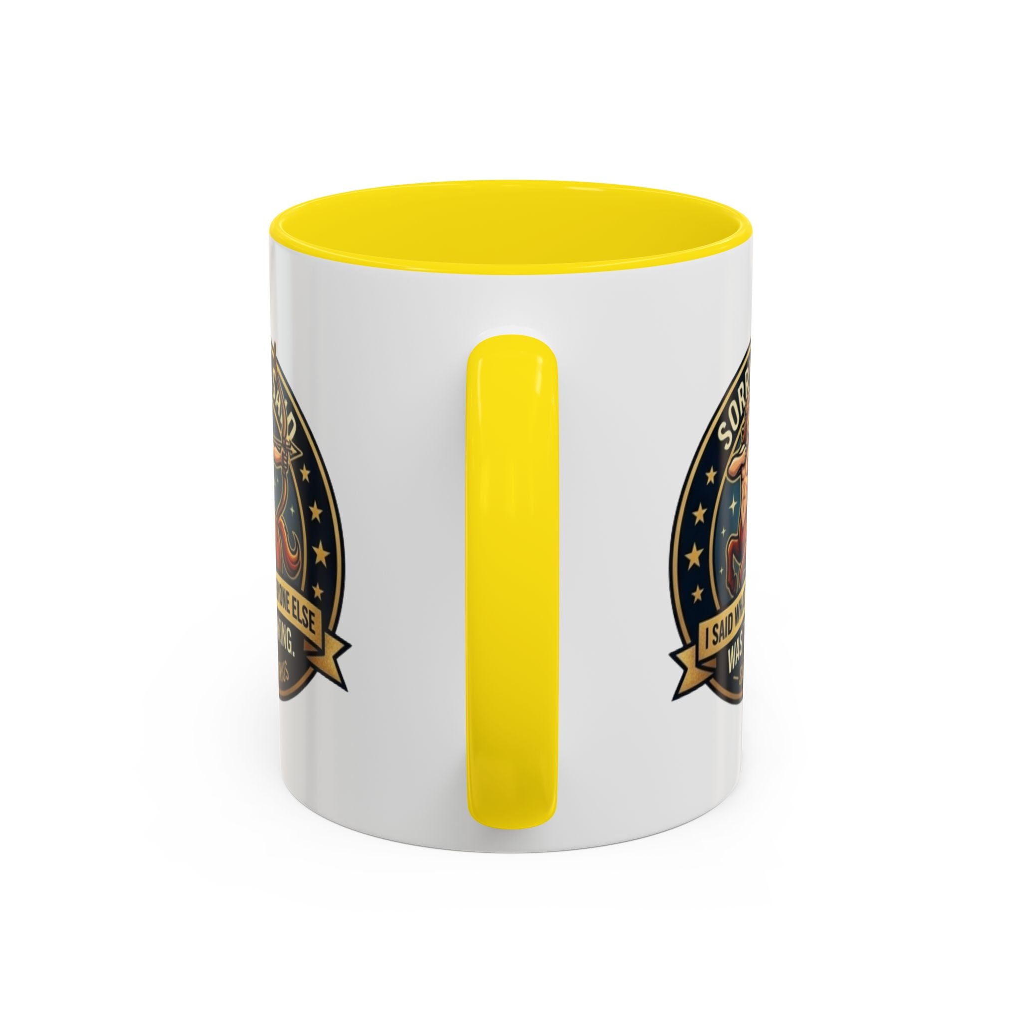 Sagittarius Coffee Mug — "Sorry I Said What Everyone Else Was Thinking" Zodiac Archer Accent Mug