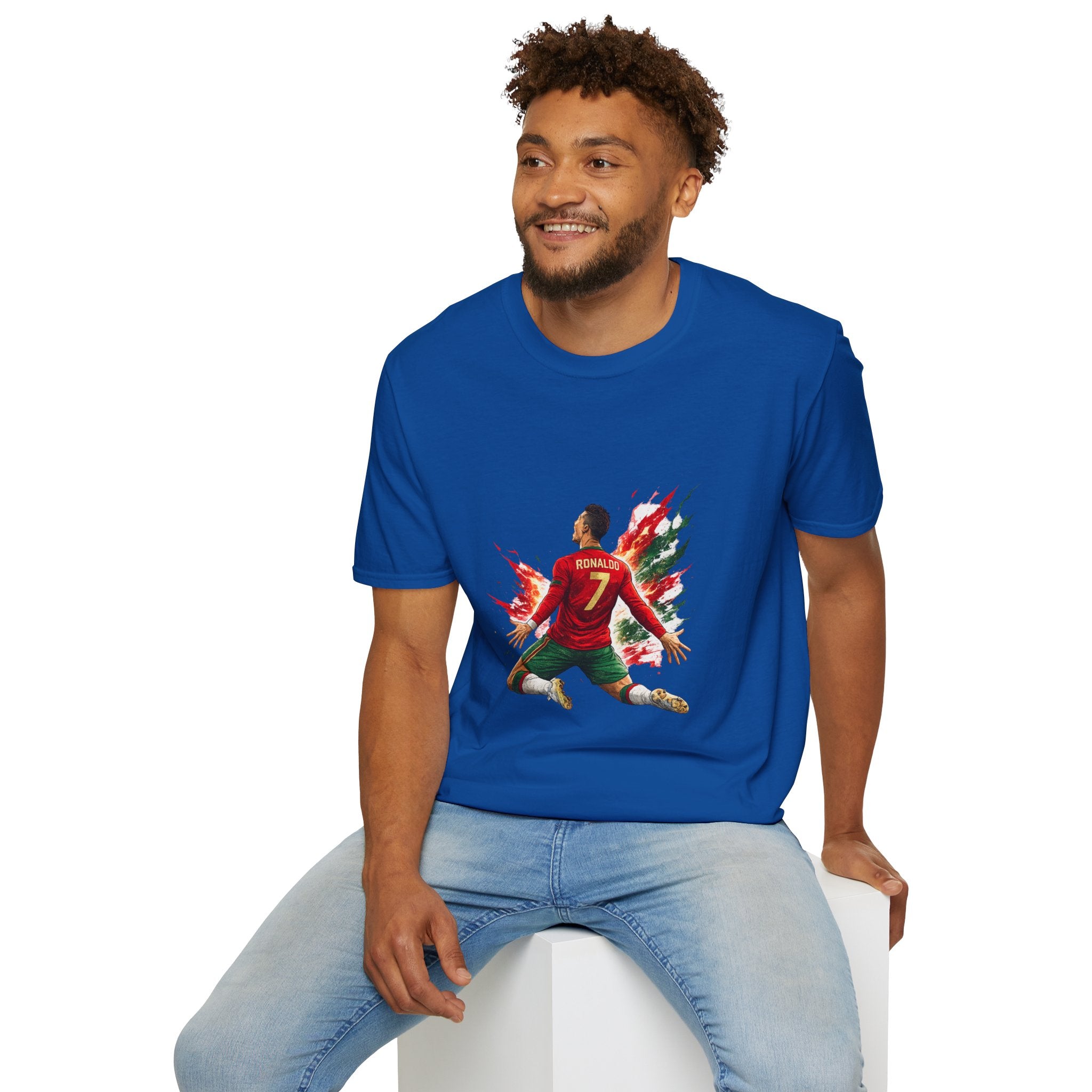 Portugal Soccer Player #7 Graphic T‑Shirt — Dynamic Portugal Fan Tee